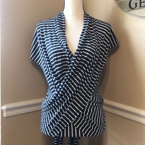 Solly Baby Wrap Used Navy Blue Stripe